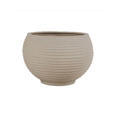 VASO ESFERA LATTICE CIMENTO 42X42X31 CM.