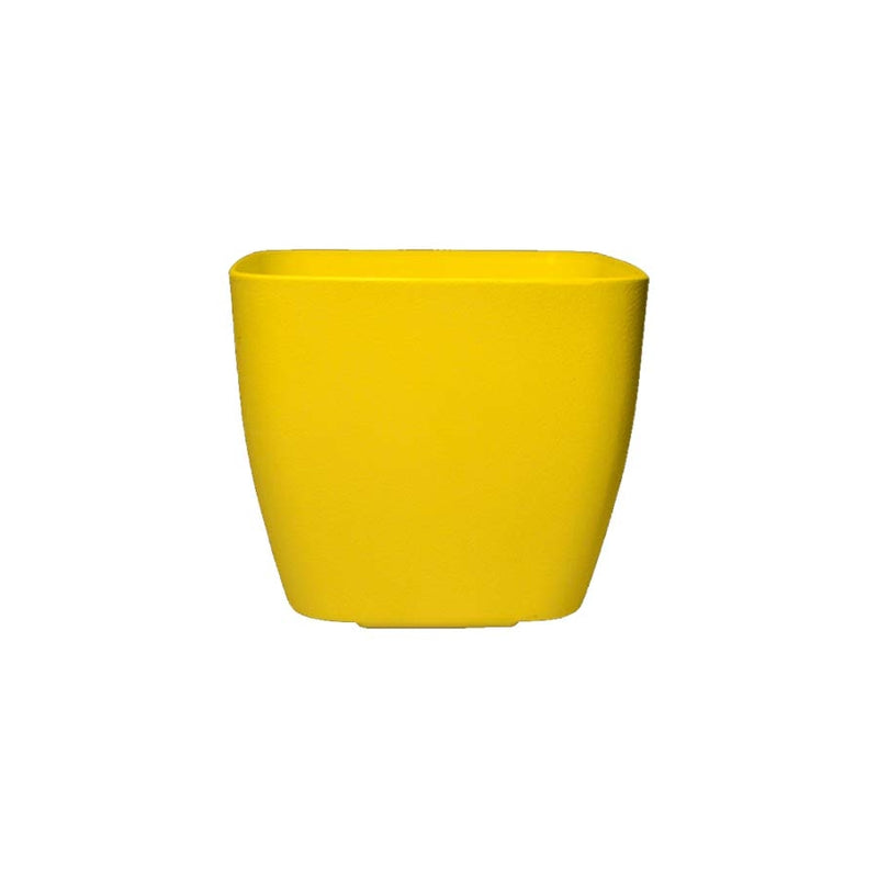 VASO PLÁSTICO MUSIQUE QUADRADO AMARELO COMPATÍVEL COM POTE Nº 11