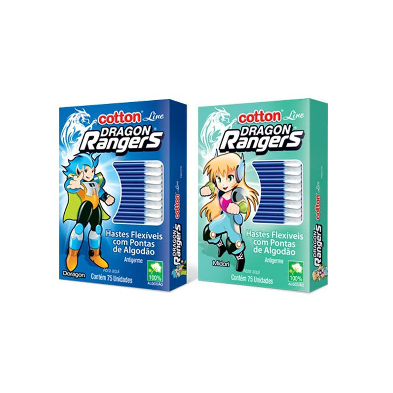 Hastes Flexiveis Cotton Line Dragon Rangers COM 75 UND