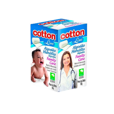 Algodão Hidrófilo Cotton Line 50g