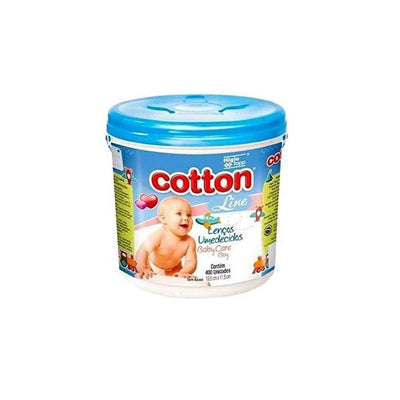 Lenços Umedecidos Cotton Line Baby Care Boy - 400 Unidades