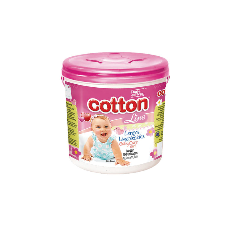 Lenços Umedecidos Cotton Line Baby Care Boy - 400 Unidades