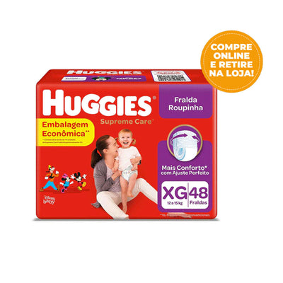 FRALDA HUGGIES SUPREME CARE ROUPINHA XG - 48 FRALDAS