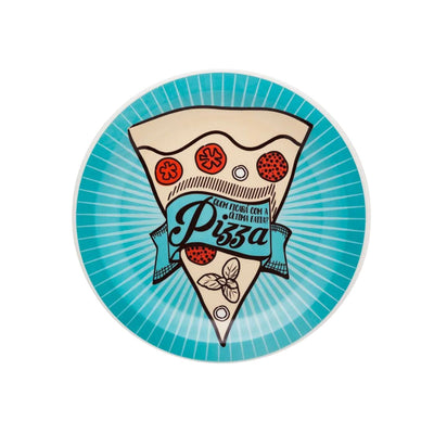 PRATO RASO EM CERÂMICA 26CM PIZZA BLUE - OXFORD