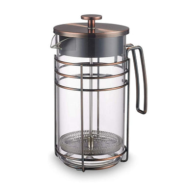 CAFETEIRA FRANCESA EM VIDRO E AÇO INOX 1000ML - OXFORD