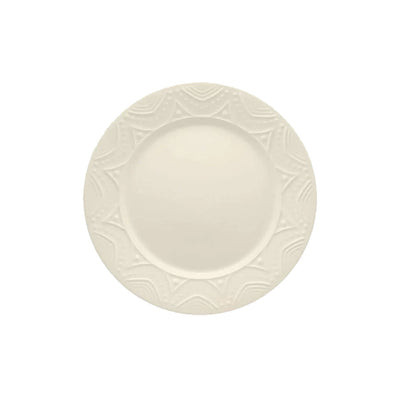 Prato Raso em Cerâmica Cream 26cm - Oxford