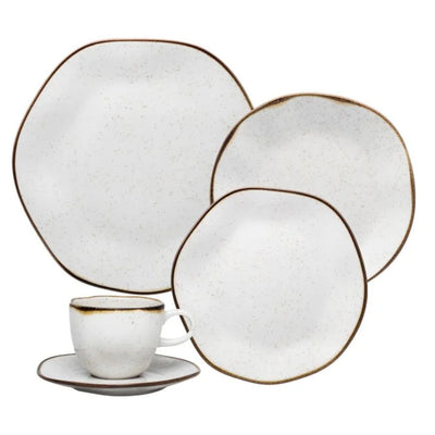 Aparelho de Jantar em Porcelana Ryo Maresia Oxford - 20 Peças
