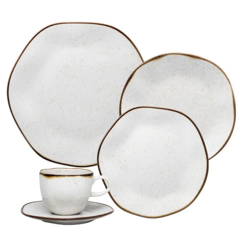 Aparelho de Jantar em Porcelana Ryo Maresia Oxford - 20 Peças