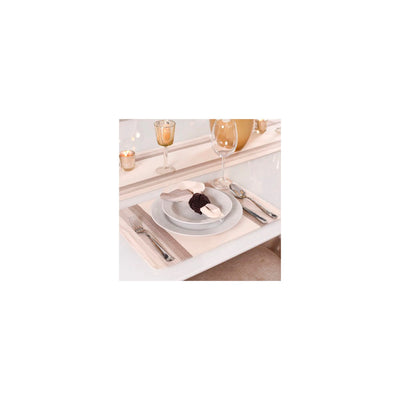 Jogos Americanos Jacquard 30Cm X 45Cm Fio Tinto Classic Taupe - Tessi