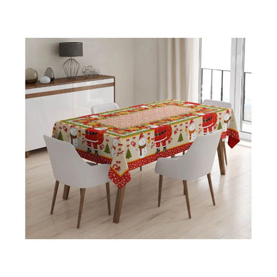 Toalha de Mesa Linhão Natalina Quadrada 4 lugares 1,40mX1,40m