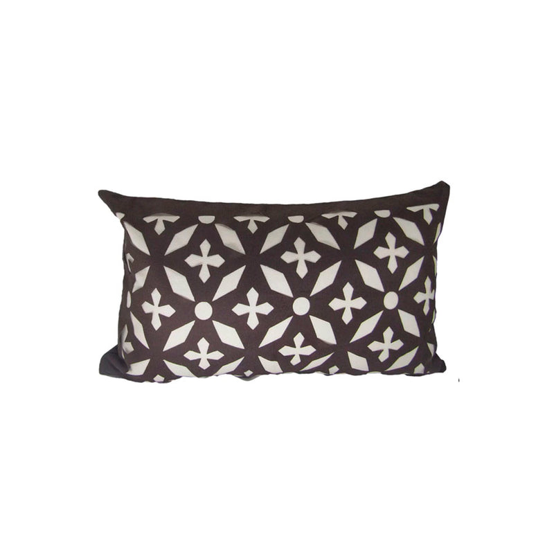 Capa Almofada Provence Star Marrom 30X50Cm