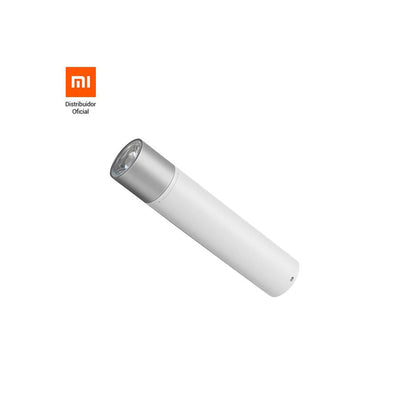 Lanterna LED Xiaomi alta luminosidade com Power Bank 3250mAh, Recarregável, 11 ajustes brilho, Branco