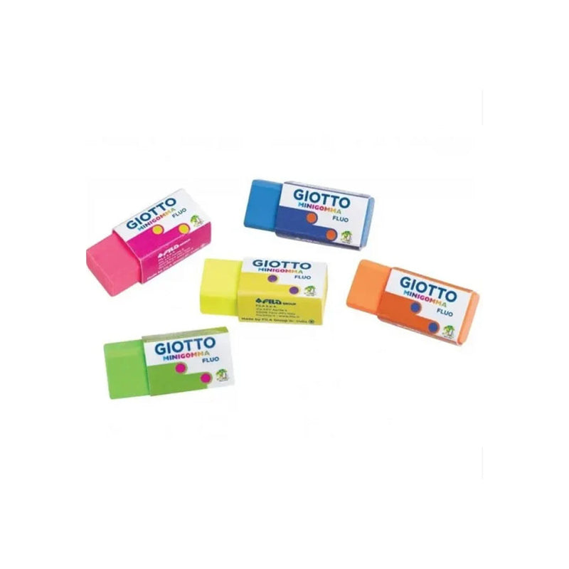 Borracha Minigomma Fluo Cores Diversas - Giotto