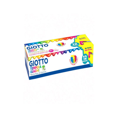 Tinta Tempera Guache com 12 Cores  - Giotto