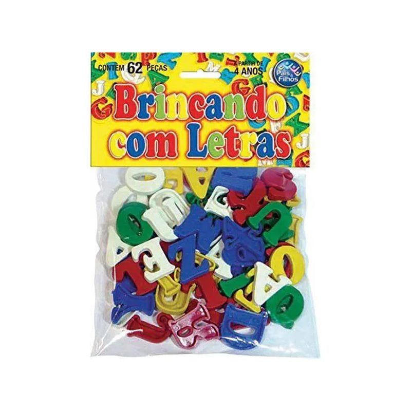 Brincando Com Letras Solapa Com 62 Peças