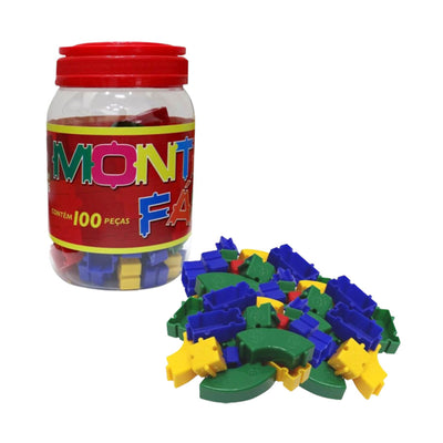 Brinquedo para montar monta fácil 100 peças - pais E filhos
