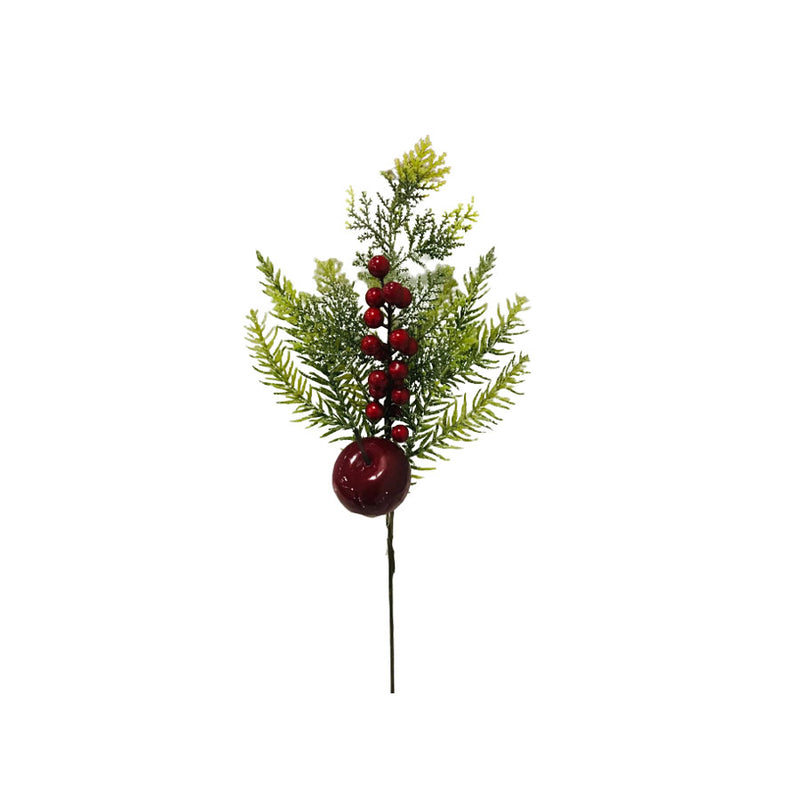 Decoração Natalina Hates Berries Maçã e Folhas