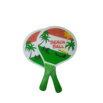 Kit Frescobol Com 2 Raquetes e 1 bola - Verde