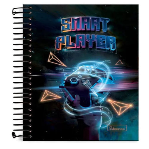 Caderno Universitário Smart Player 15 matérias 240 Folhas Foroni.