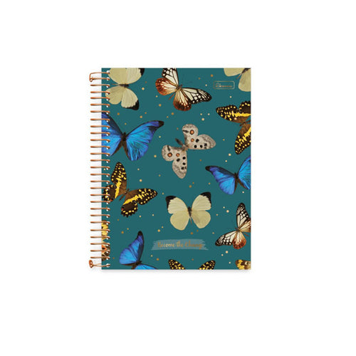 CADERNO COLEGIAL CAPA DURA 1X1 80FLS BECOME THE CHANGE CADERSIL