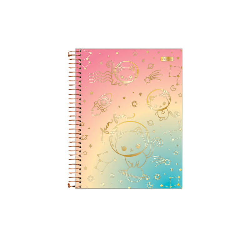 Caderno Espiral Capa Dura Fun Fun 15 matérias - Cadersil