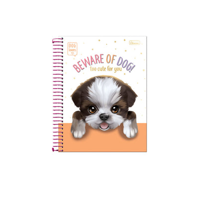 Caderno Dog Lovers 160 Folhas Capa Dura - Cadersil