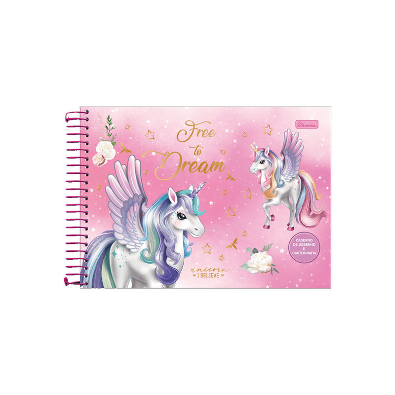 Caderno De Desenho E Cartografia espiral 80 Folhas - Cadersil