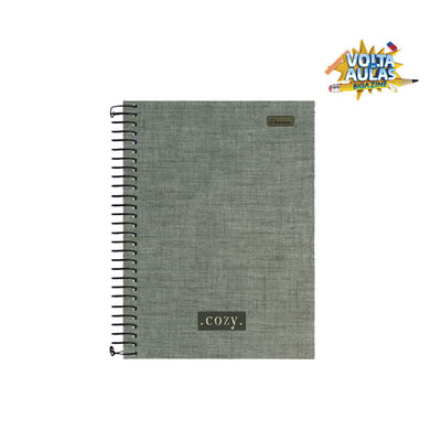 Caderno Universitário Capa Dura Cozy 10 Matéria 168 folhas - Cadersil