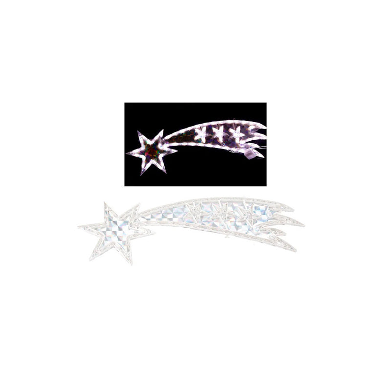 Pisca Natal Estrela Cadente Led 70cm Branco 110V