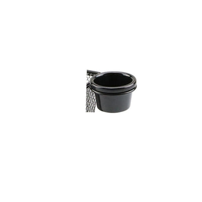 Mini Cesta Retangular em aço inox com Molheira em Melamina - Preto