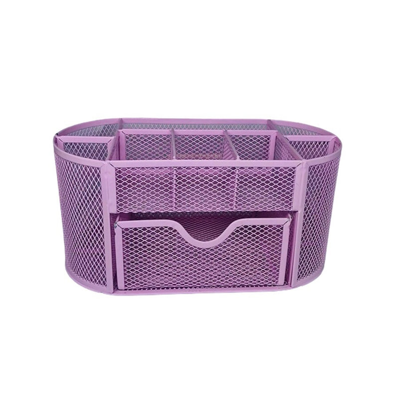 Organizador para Mesa em Metal Rosa 22cm