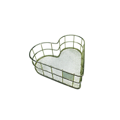 Organizador Formato Coração Dourado 17x6cm