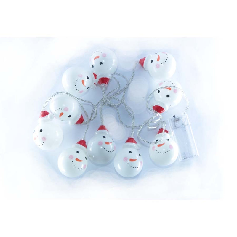 CORDÃO DE LÂMPADAS DECORATIVAS PARA  FESTAS E ANIVERSÁRIO BONECO DE NEVE - 1,57  M