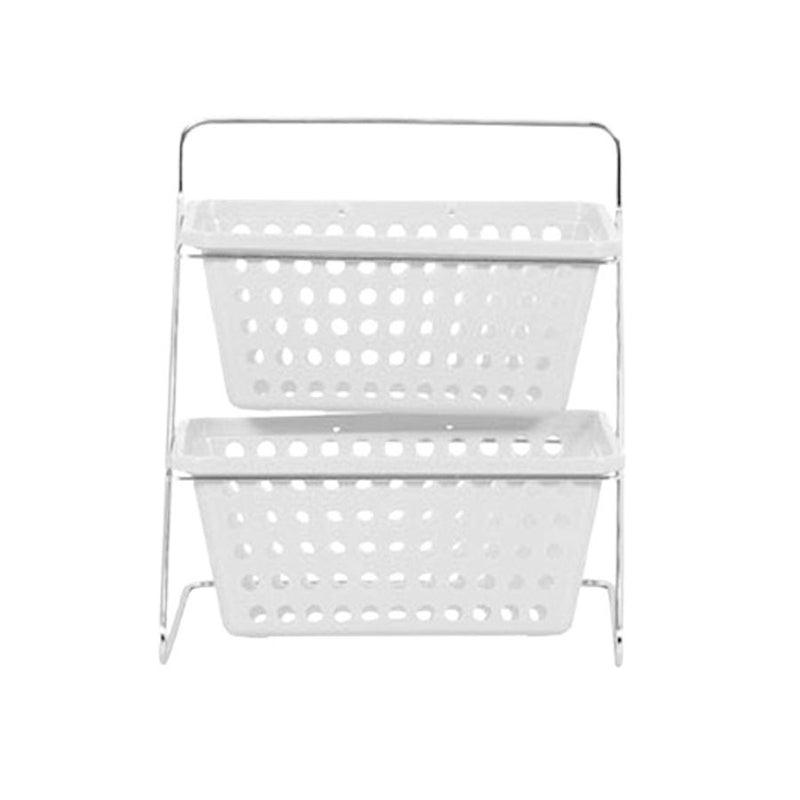 Organizador De Bancada N°2 Duplo - Branco