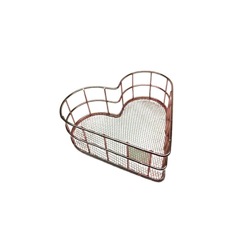 Organizador Formato Coração Rosé 17x6cm