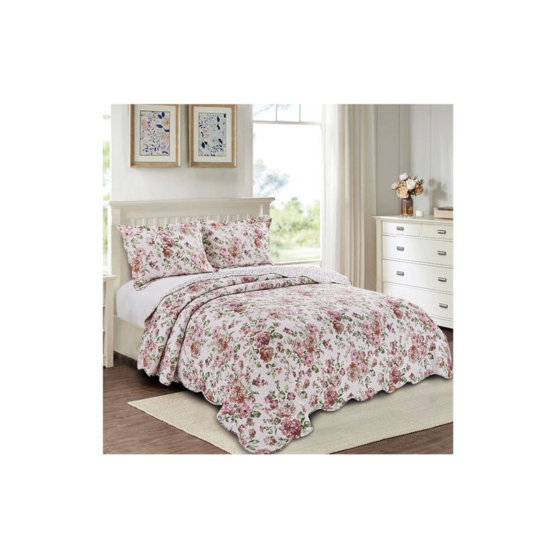 Colcha Queen Evolution Patchwork 3 Peças Camesa