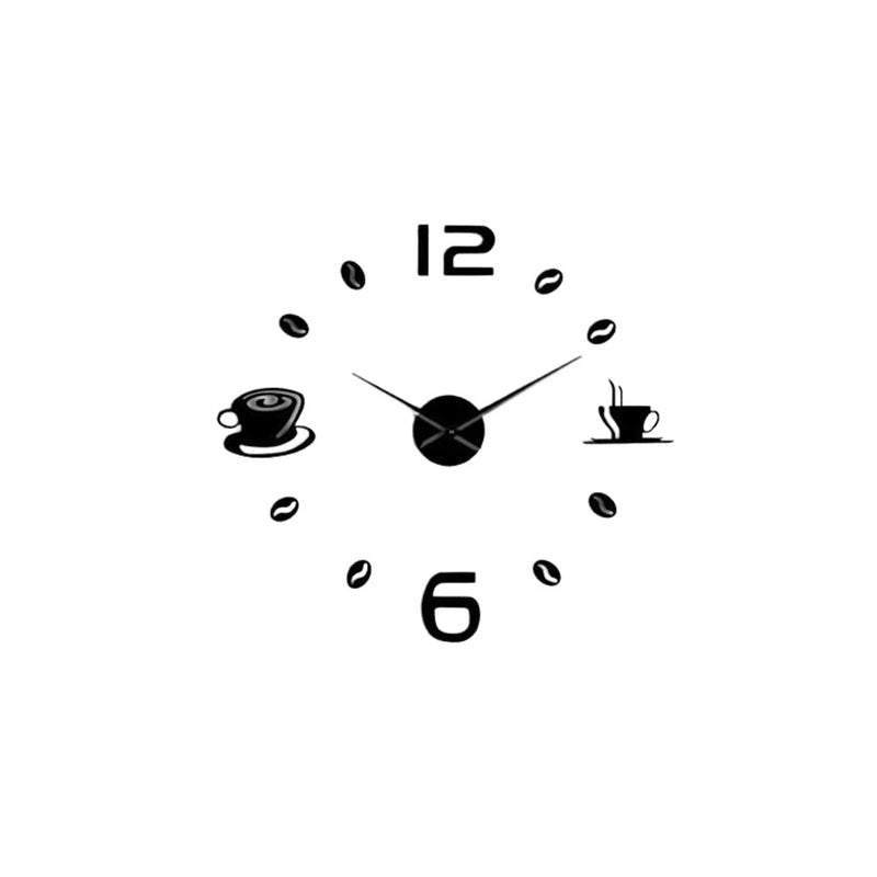 Relógio de Parede Adesivo Coffe