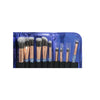 KIT  DE PINCEIS PARA MAQUIAGEM COM ESTOJO AZUL