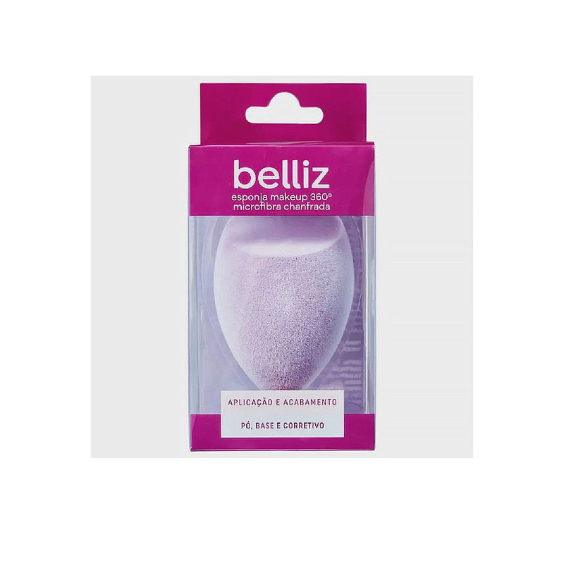 Esponja Belliz Make up 360° Microfribra Chanfrada