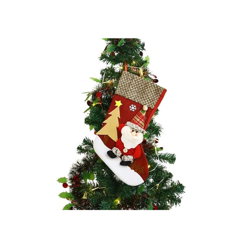 MEIA NATALINA 34CM PERSONAGENS NATAL