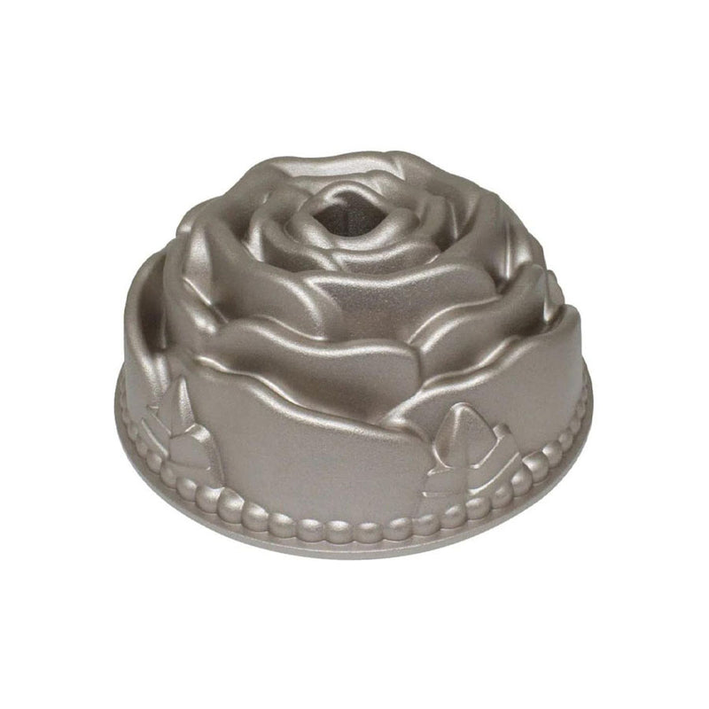 Forma de Aço Carbono Antiaderente 24cm Formato Flor Rosa