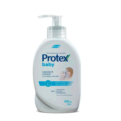 Sabonete Líquido Infantil Protex Baby Proteção Delicada da Cabeça aos Pés - 400ml