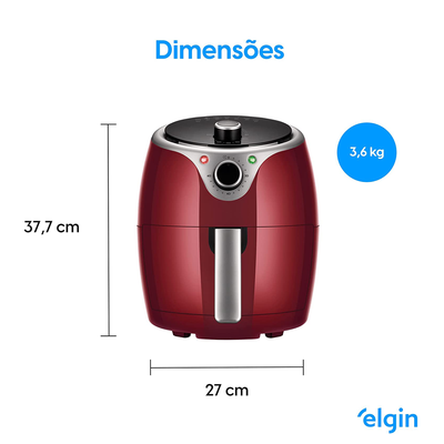 FRITADEIRA ELÉTRICA AIR FRYER 3,5 LITROS FLASH FRYER 110V ELGIN