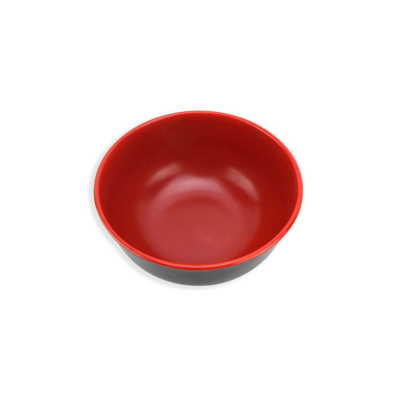 Tigela Melamina Vermelho e Preto 19cm