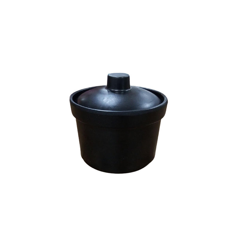 Copo de Melamina Preto para Molho 10x7cm