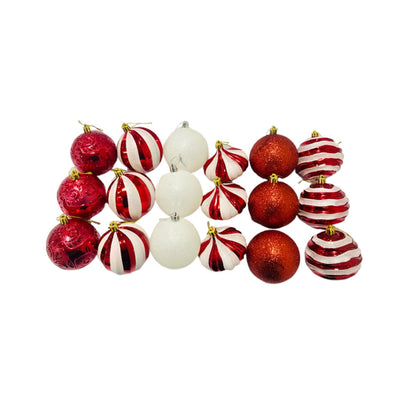 Bolas Natalina Vermelho 25 Peças