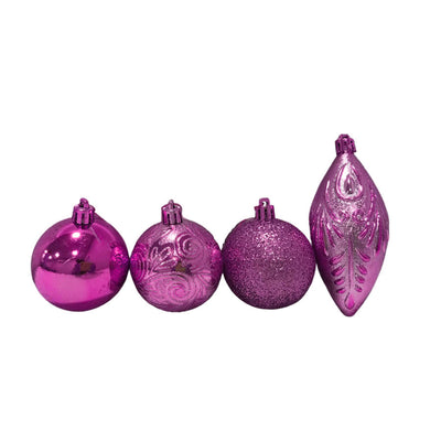 Bolas em Tubo 9cm Rosa 12 Unidades