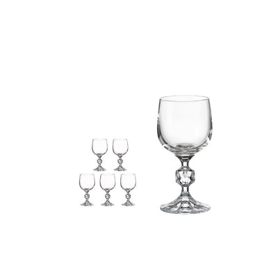 Jogo 6 Taças Para Vinho Tinto Claudia 230 Ml