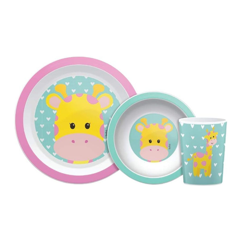 Kit Refeição Animal Fun - Girafa Multicolorido Buba