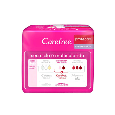Carefree Protetor Diário Proteção Com Fragrância - 15 Unidades